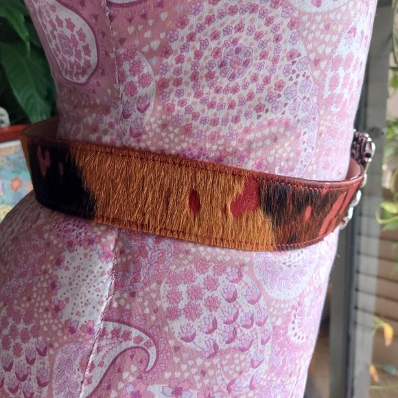 VTG BB Simon Leather Belt Swarovsky Crystals main image 6